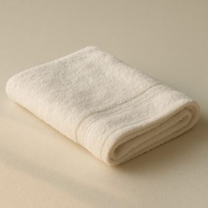 Toalla de baño blanca